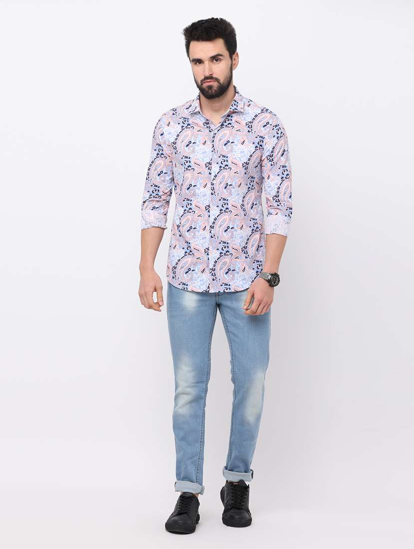 paisley designed printed casual shirt - 18720691 - Standard Image - 3