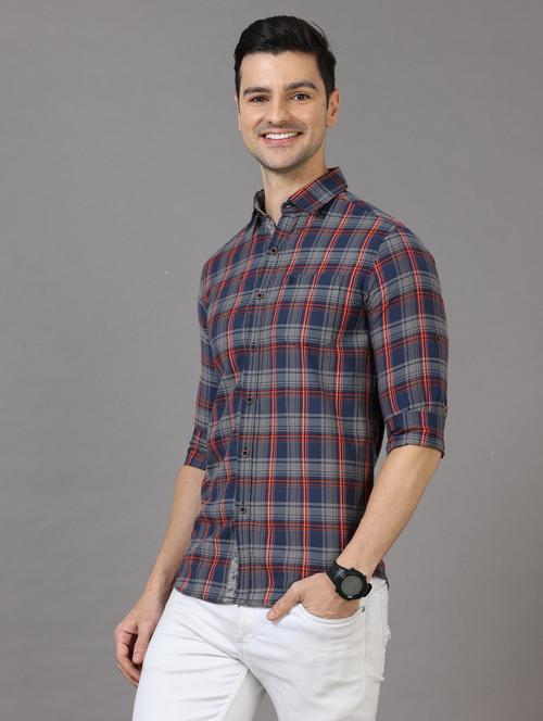 checkered design casual shirt - 18720699 -  Standard Image - 0