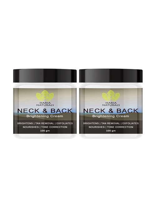 haria naturals 100% effective neck & back cr�am removes dark spots, evens out skin tone & nourishes skin 200gms