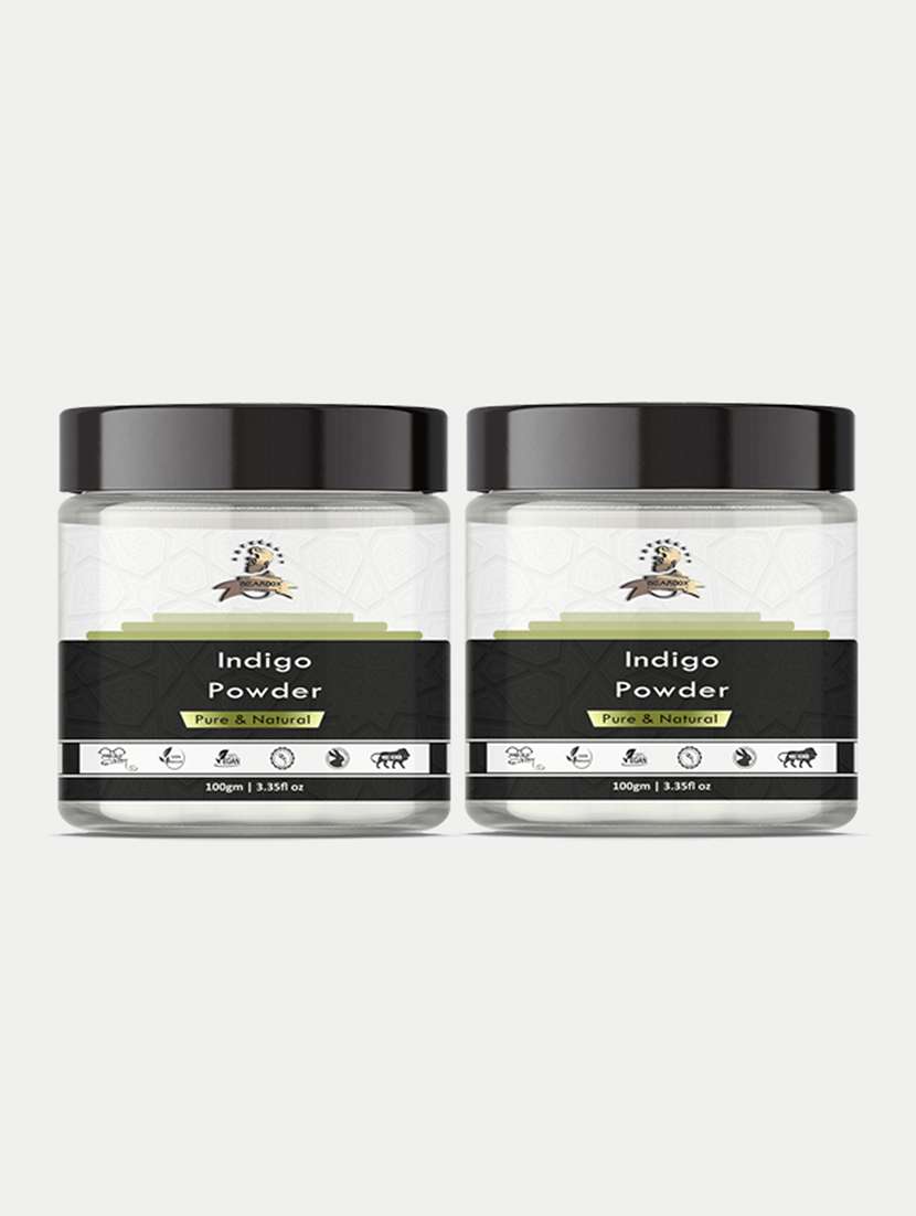 beardox 100% pure & natural indigo powder prevents premature greying, leads to new hair growth and treat baldness & dandruff