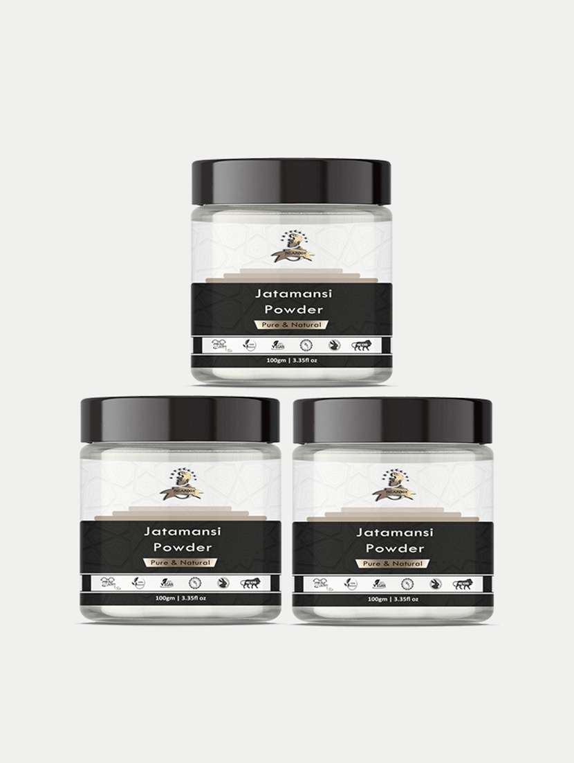beardox 100% pure & natural jatamansi powder boosts hair growth, reduce dandruff, prevents split ends