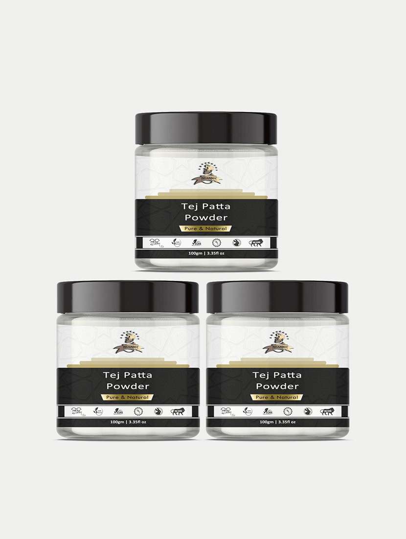 beardox 100% pure & natural tej patta powder cures dandruff, eliminates lice, evens out skin tone & gives radiant skin