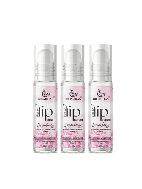 pack of 3 biomidas premium quality roll on lip serum - 18722542 - Standard Image - 0