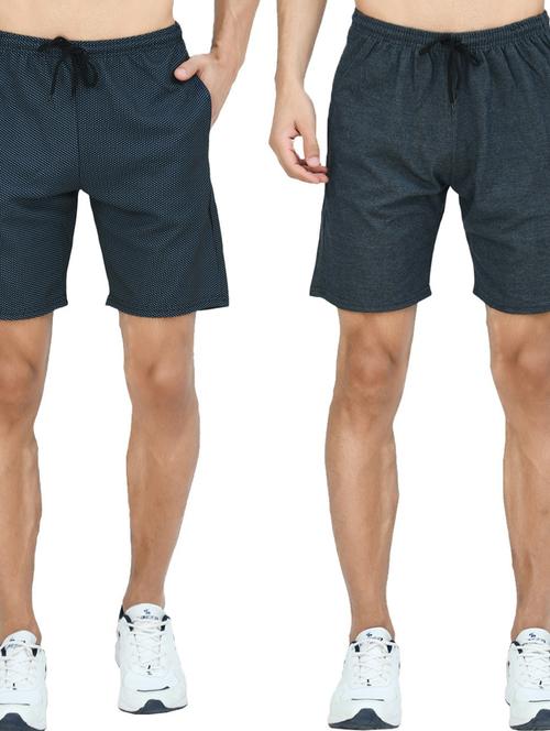 pack of 2 mid rise solid shorts - 18722989 - Standard Image - 0