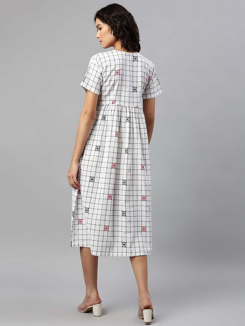 women's  checks dress - 18734503 -  Standard Image - 3