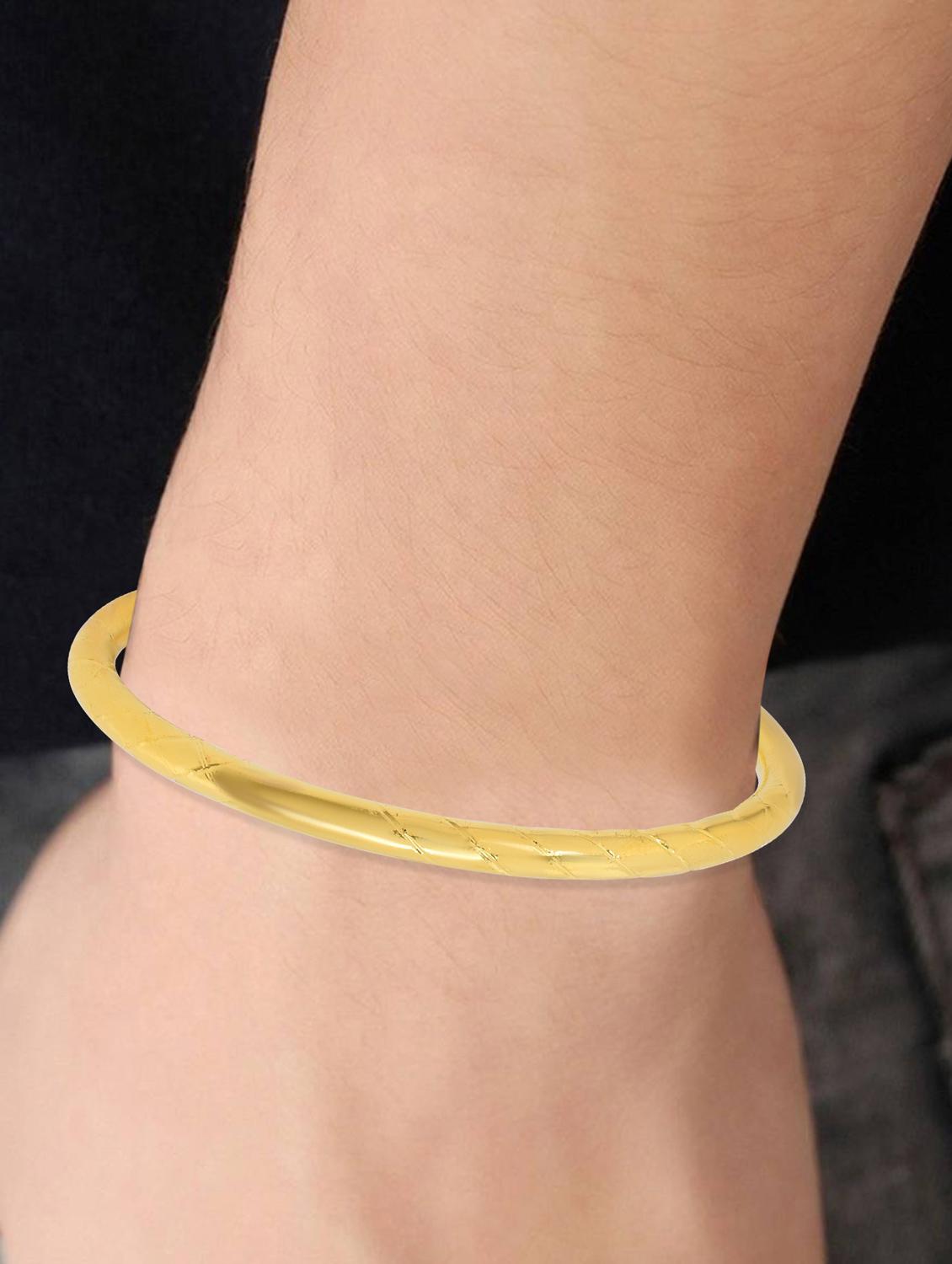 gold brass bangle - 18734679 - Standard Image - 3