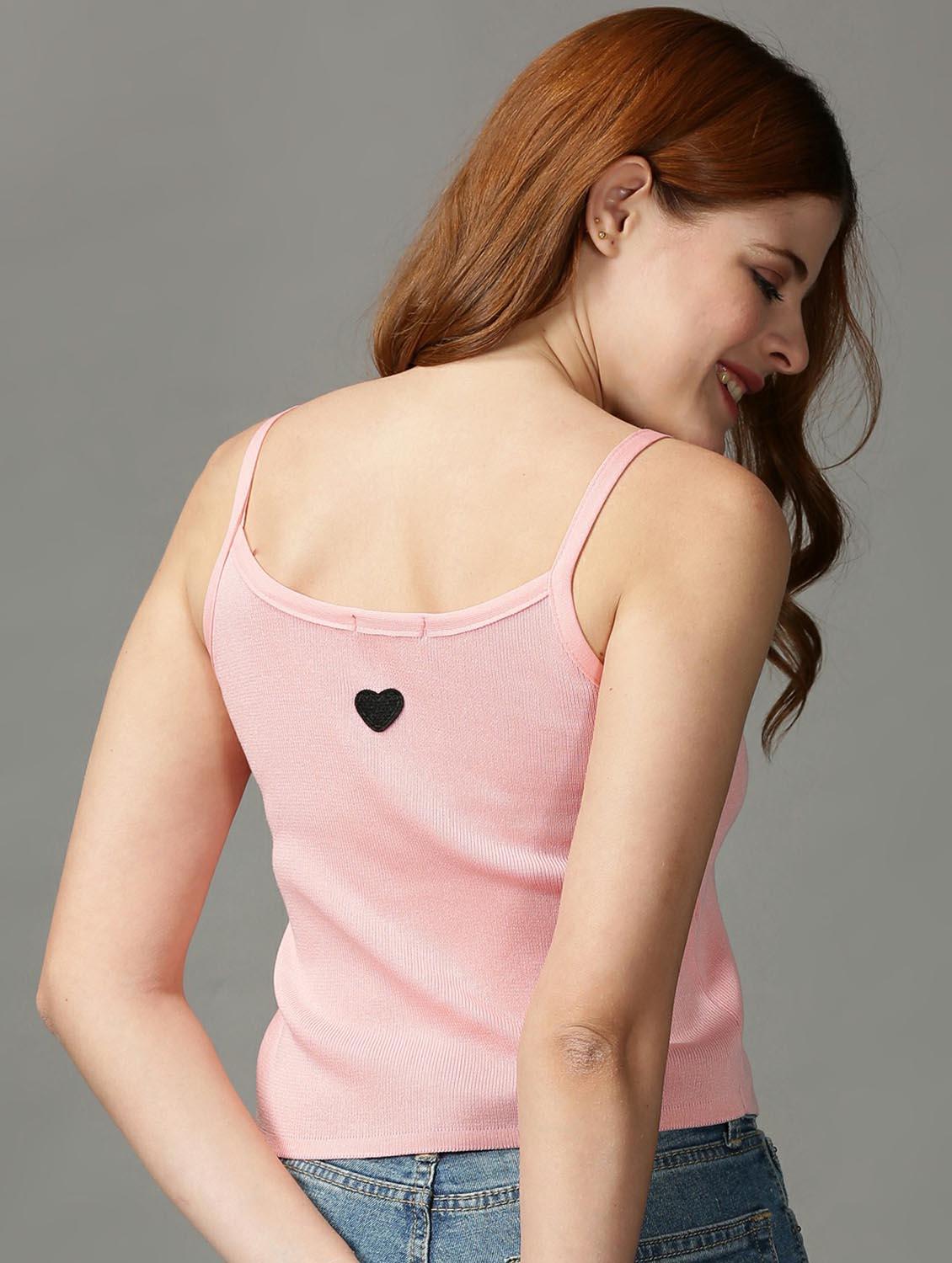 women's crop shoulder strap top - 18734847 - Standard Image - 3