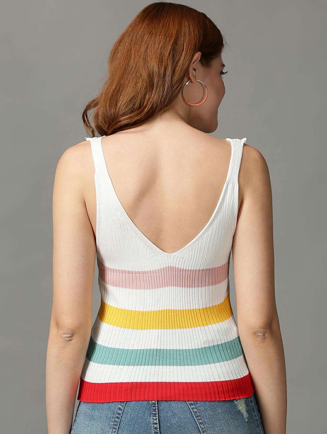 women's straight scoop neck top - 18734857 -  Standard Image - 3