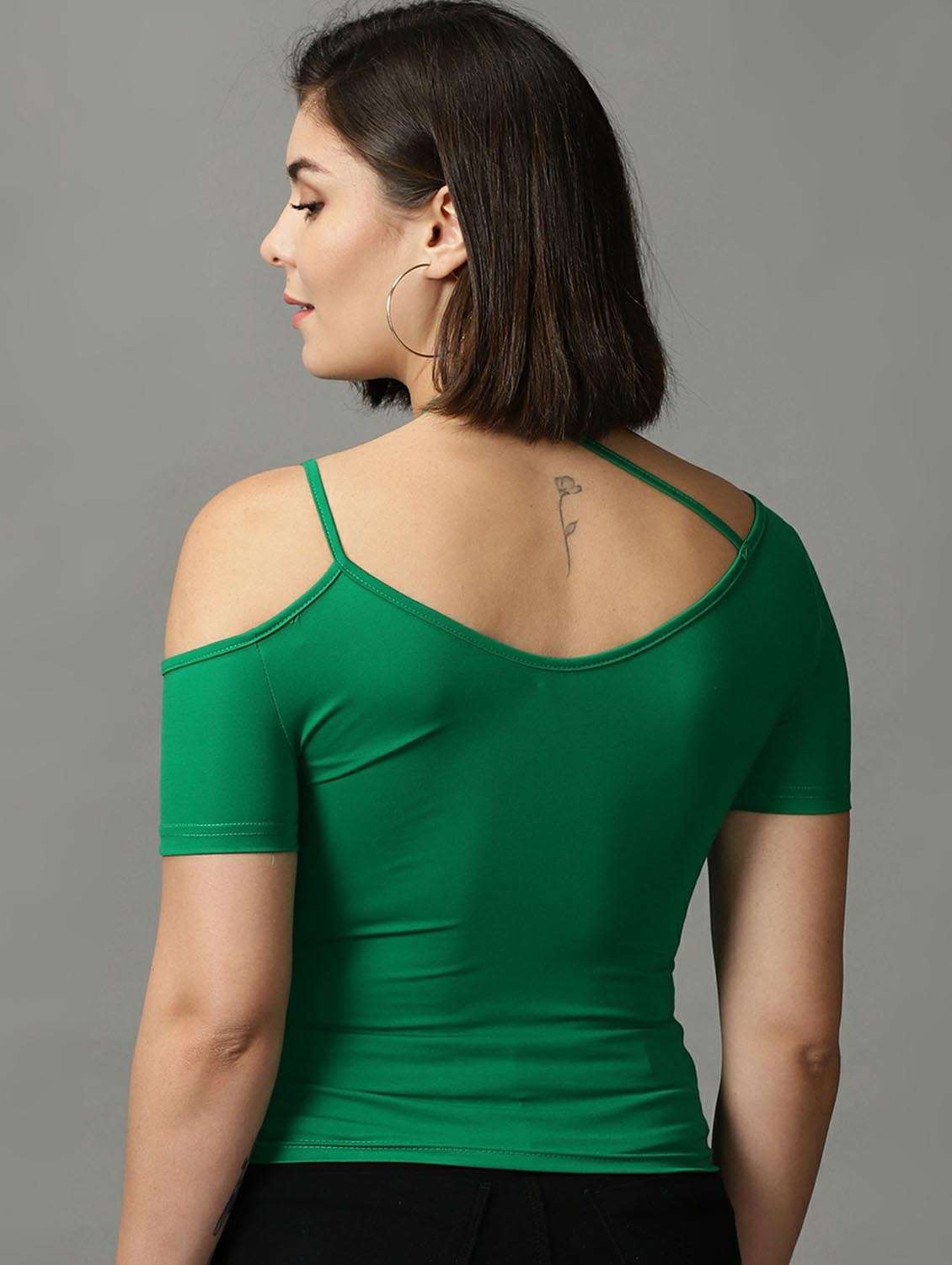green polyester regular top - 18734947 -  Standard Image - 3