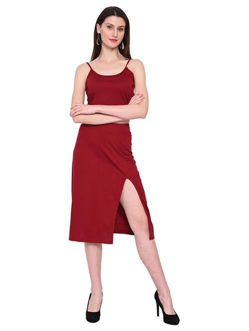 women's fit & flare solid dress - 18735524 -  Standard Image - 0