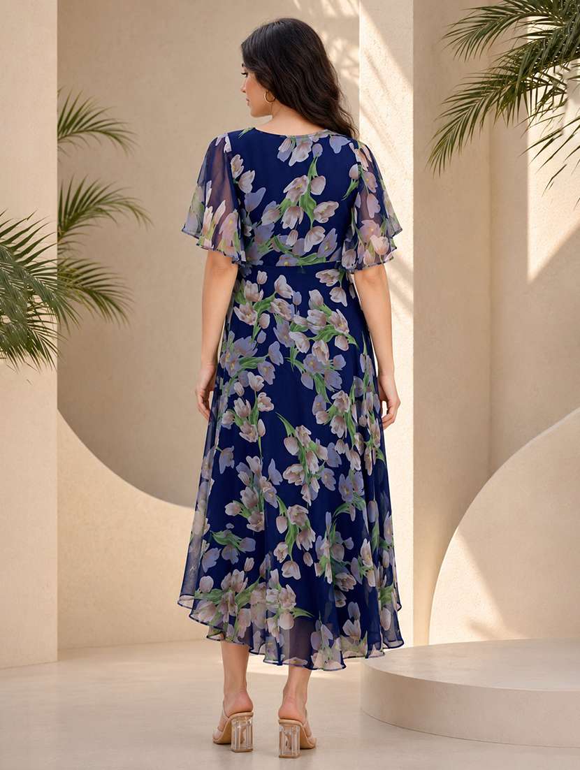 women's fit & flare floral dress - 18736065 -  Standard Image - 3