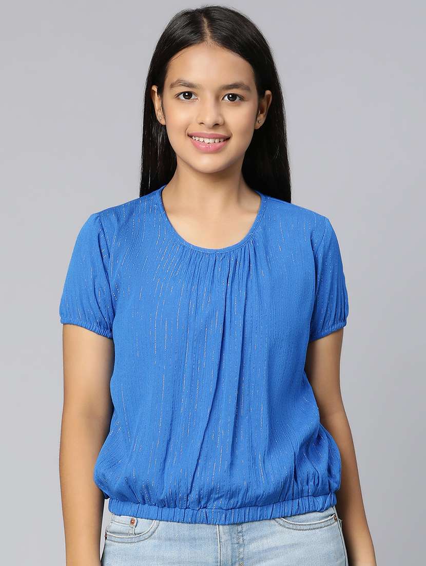 girls round neck top