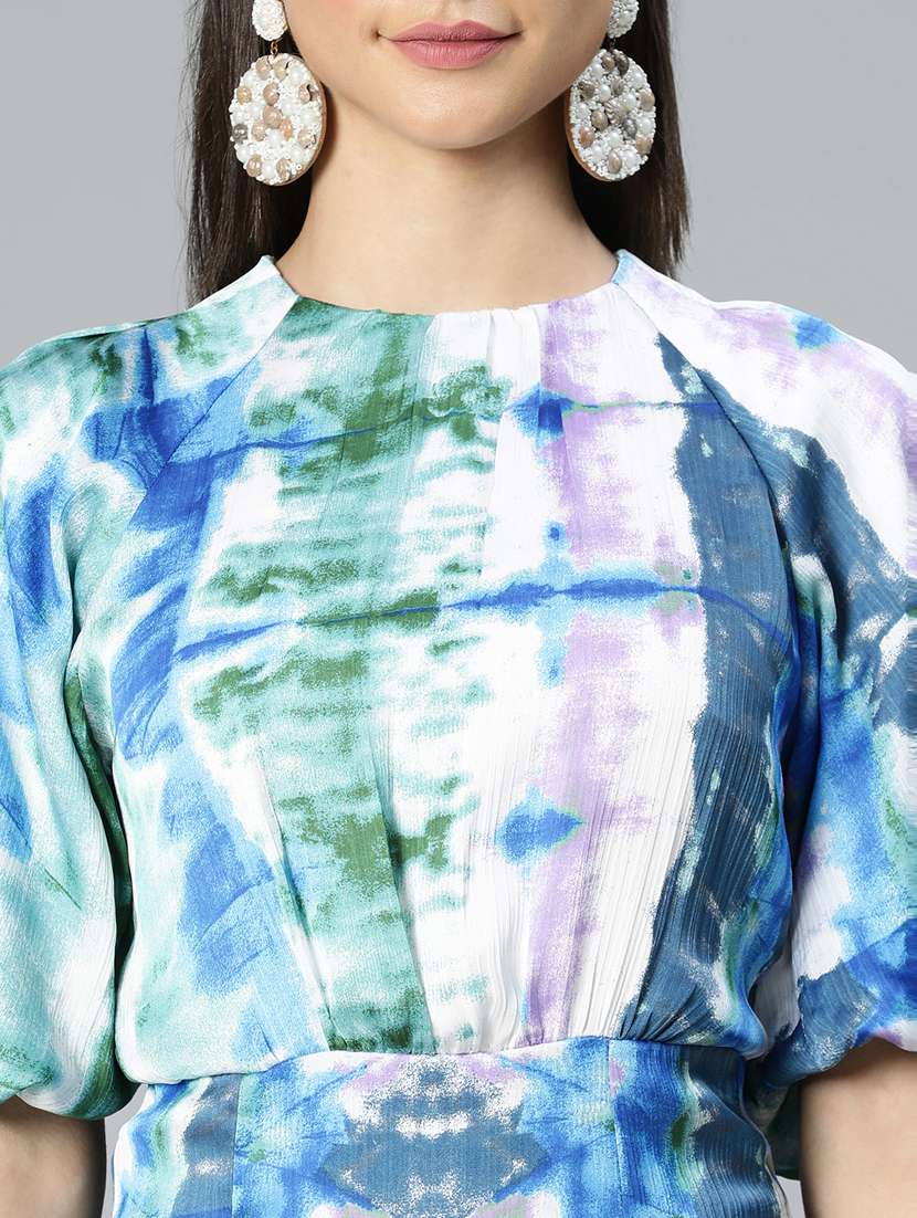 women's fit & flare color block dress - 18736211 -  Standard Image - 5