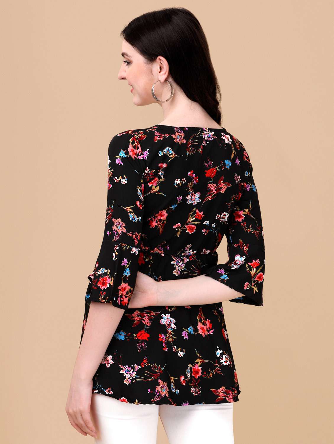 black crepe a line top - 18736254 -  Standard Image - 3