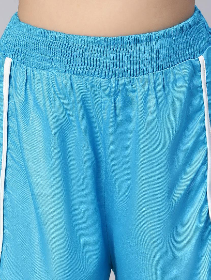 blue solid shorts - 18736265 - Standard Image - 5