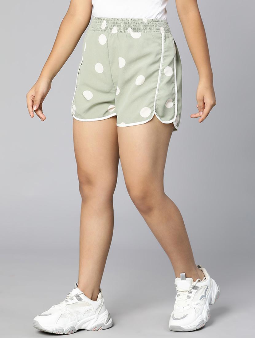 grey polka dot shorts  - 18736266 -  Zoom Image - 0
