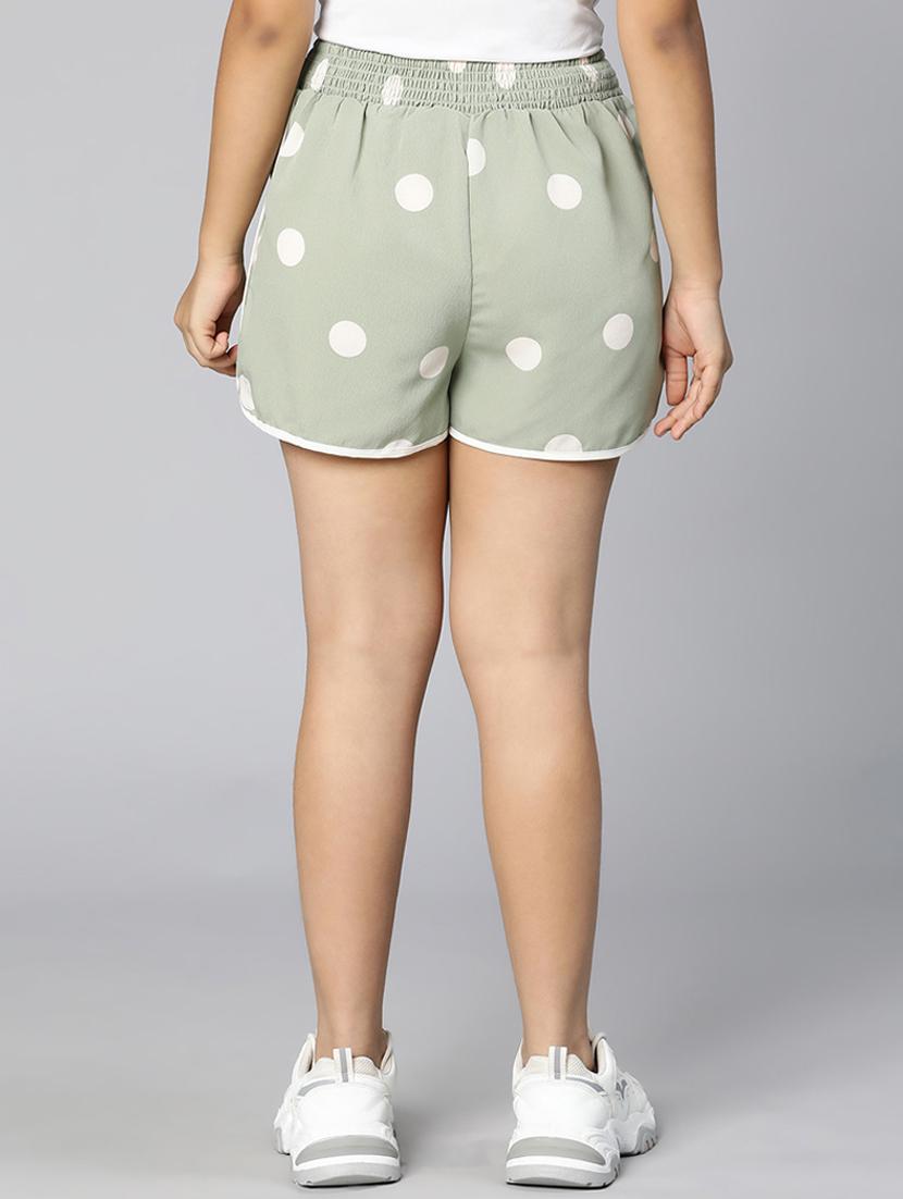 grey polka dot shorts - 18736266 - Standard Image - 3