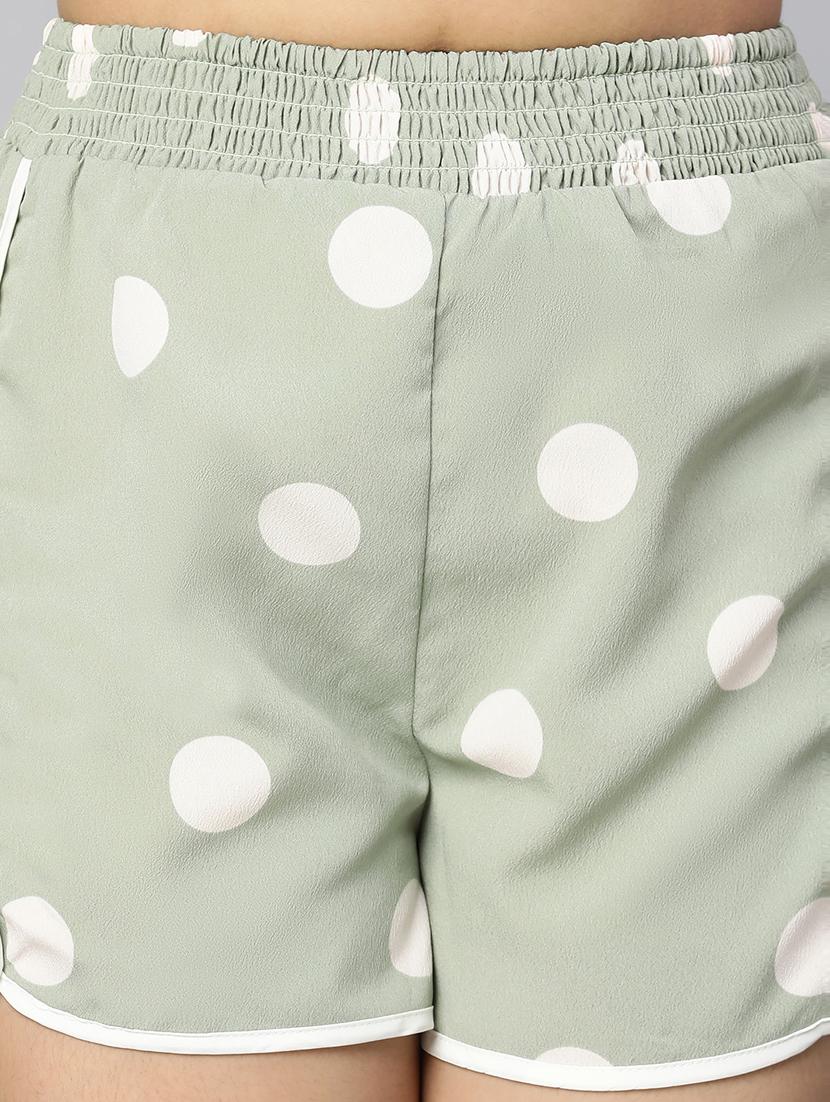 grey polka dot shorts - 18736266 - Standard Image - 5