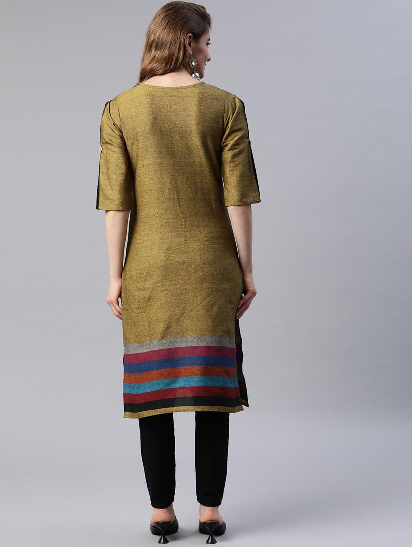 women's straight kurta - 18736371 - Standard Image - 3