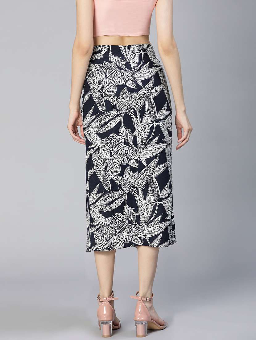 black printed cotton skirt - 18736410 -  Standard Image - 3
