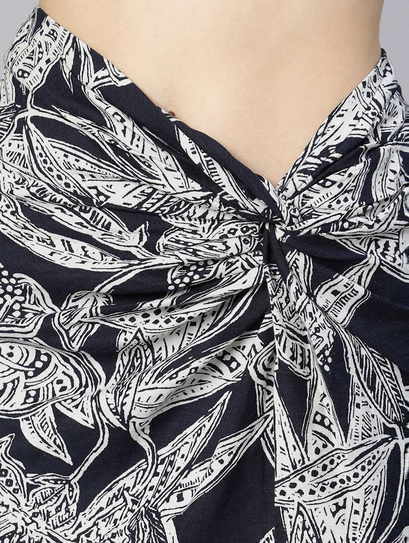 black printed cotton skirt - 18736410 -  Standard Image - 5