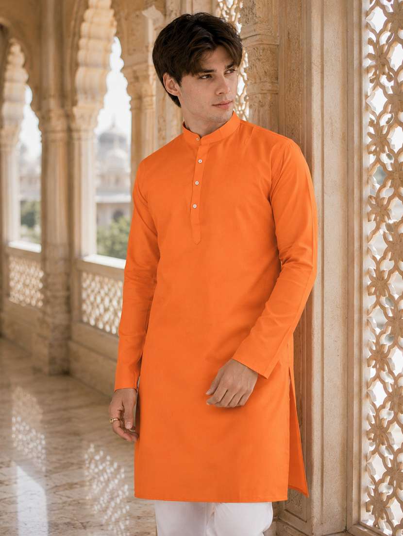 Solid Straight Long Kurta - 18736570 -  Standard Image - 3