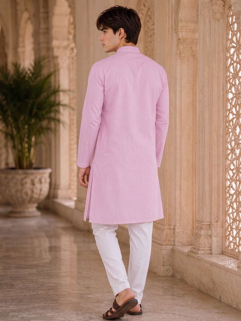 Solid Straight Long Kurta - 18736572 -  Standard Image - 3