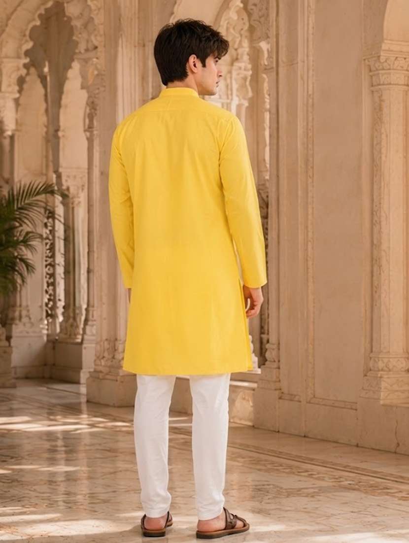 solid straight long kurta - 18736576 -  Standard Image - 3