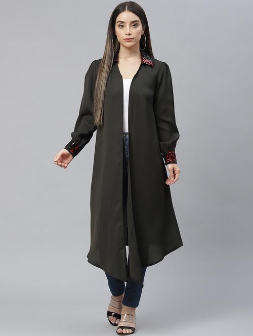 open front embellished shrug - 18736596 - Standard Image - 0