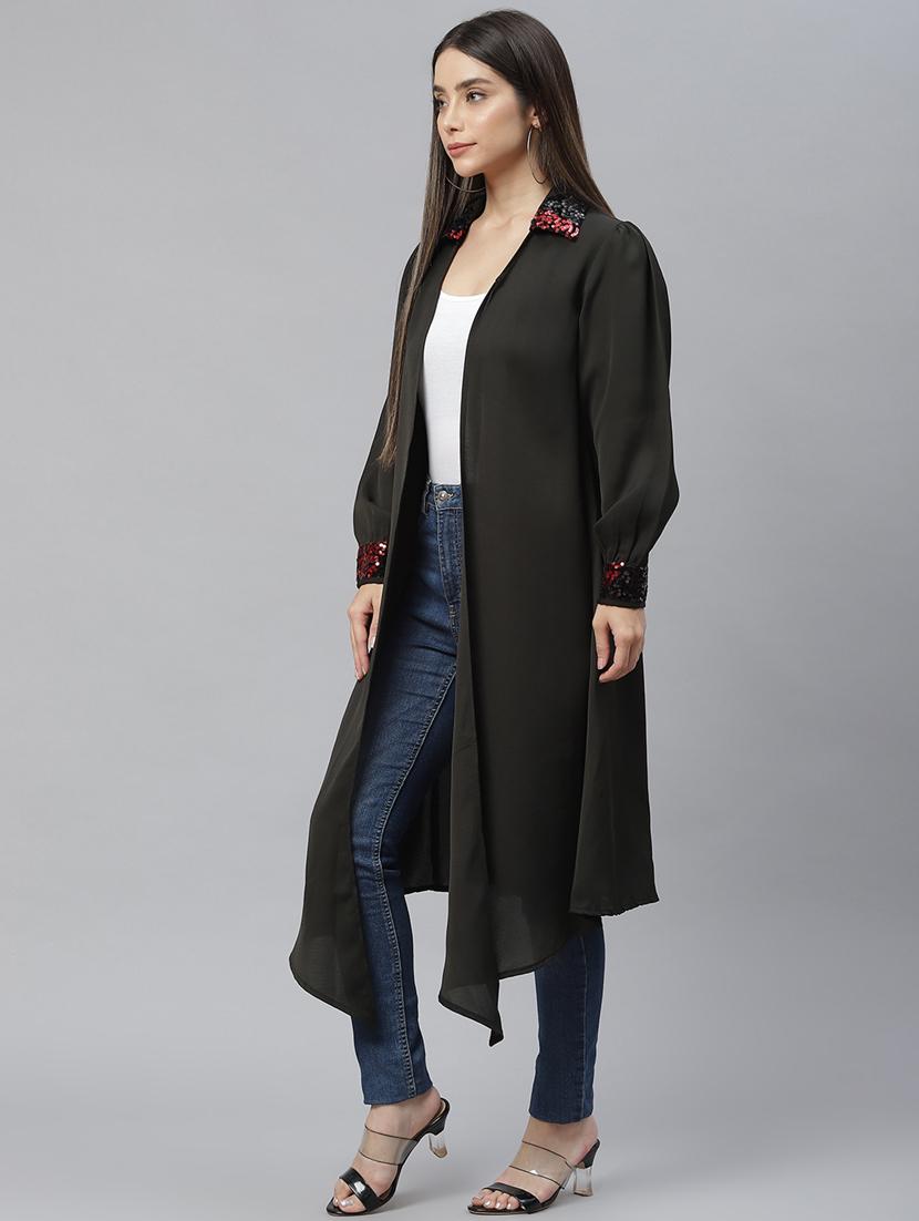 open front embellished shrug - 18736596 - Standard Image - 3