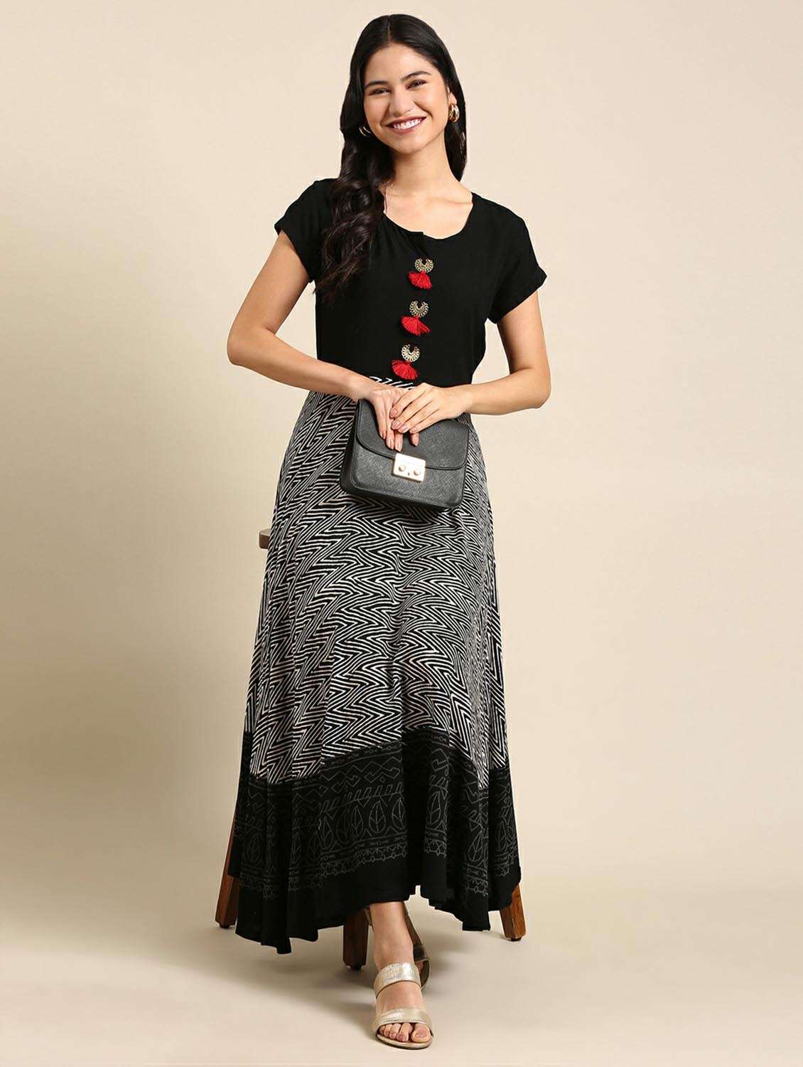 women's flared kurta