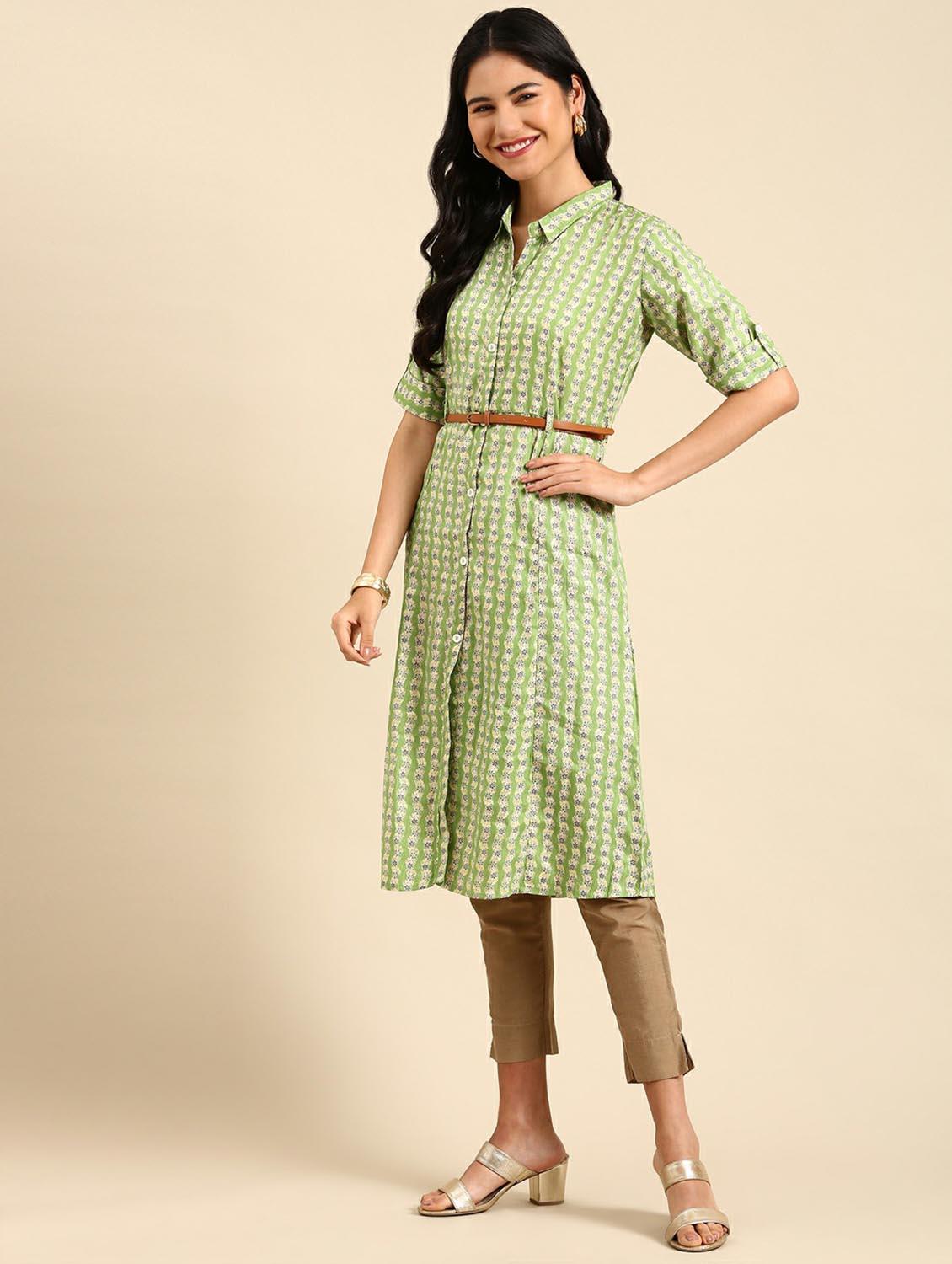 women's front slit kurta - 18736681 - Zoom Image - 0