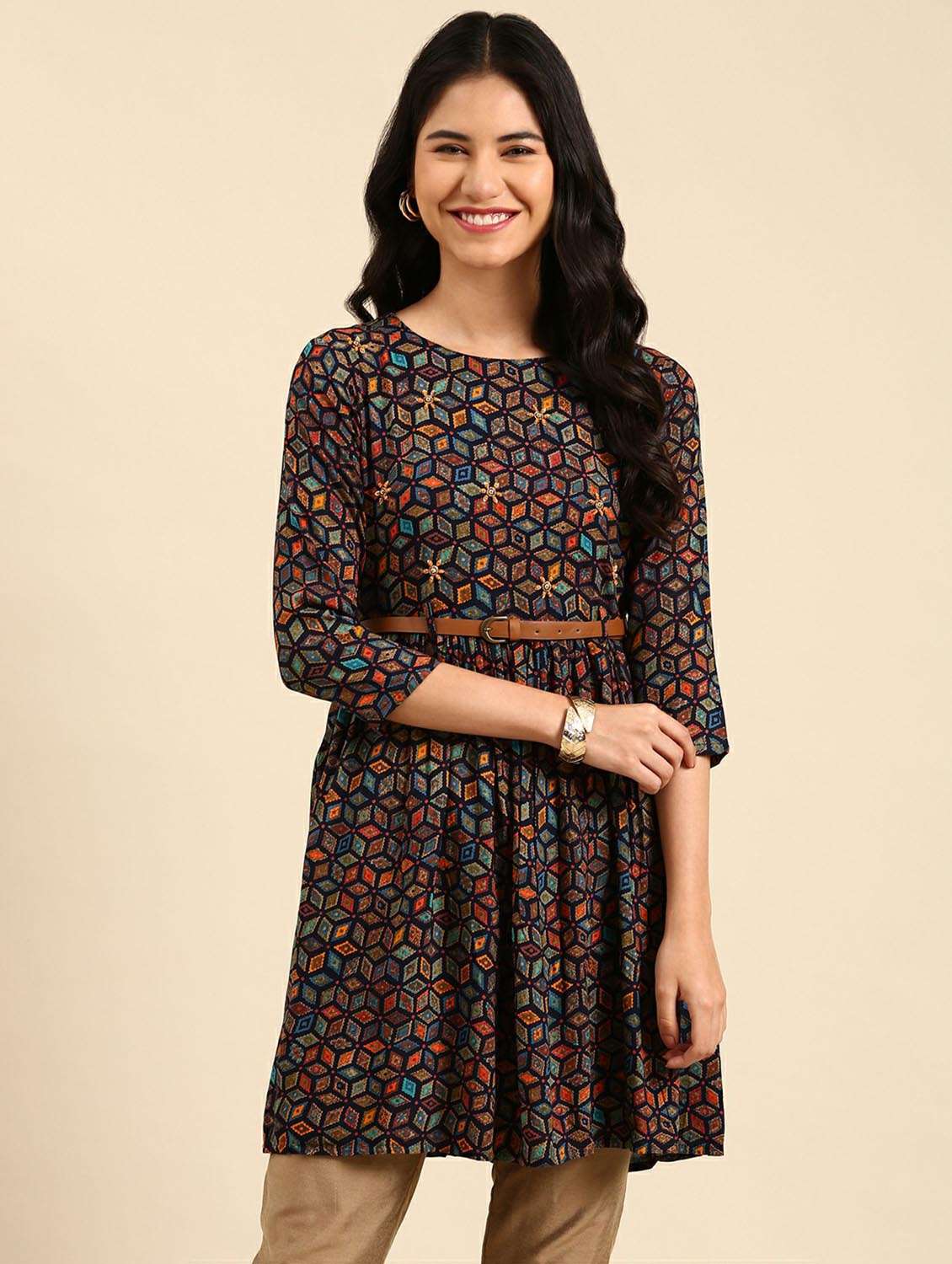 women's flared kurta