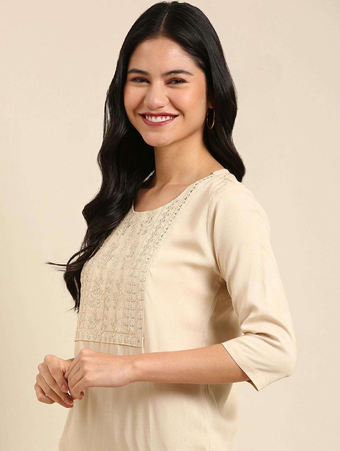 women's straight kurta - 18736693 -  Standard Image - 3
