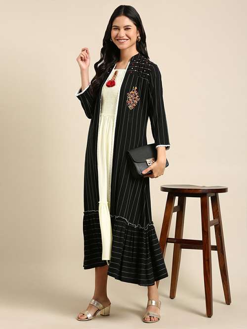 women's kurta with jacket kurta - 18736720 - Standard Image - 0