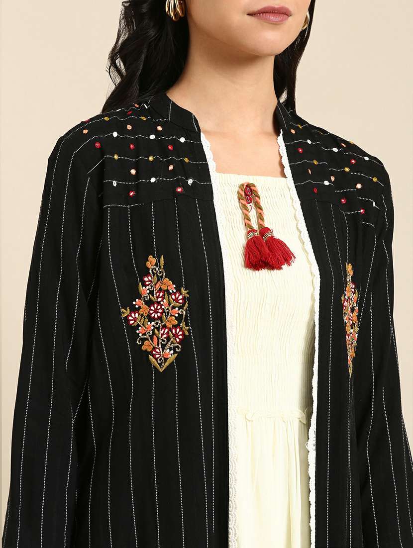 women's kurta with jacket kurta - 18736720 - Standard Image - 3