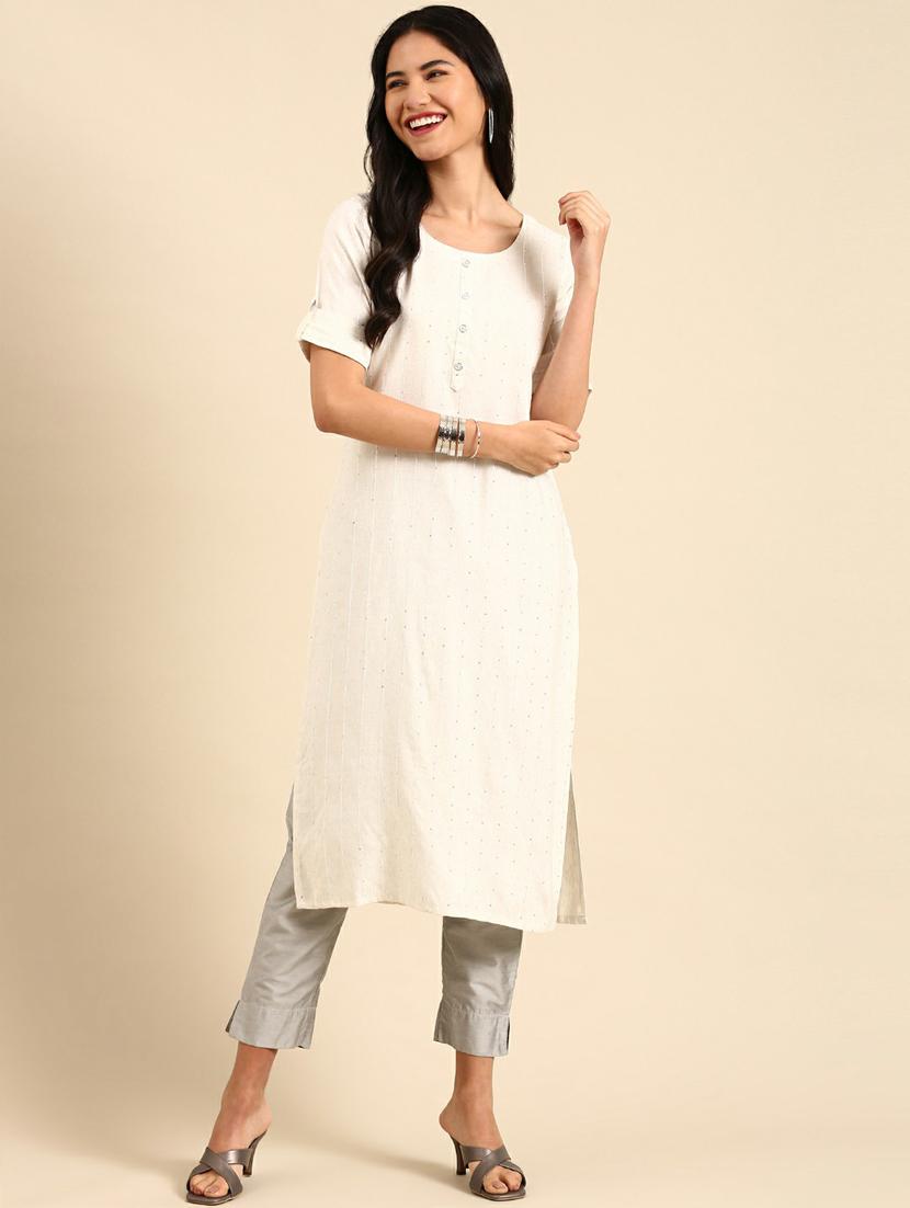 women's straight kurta - 18736727 - Zoom Image - 0