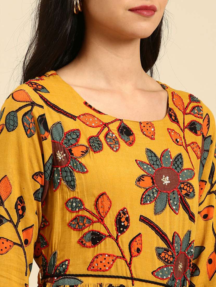 women's flared kurta - 18736729 -  Standard Image - 3