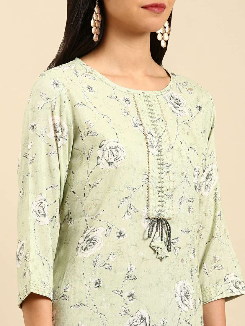 women's straight kurta - 18736758 -  Standard Image - 3