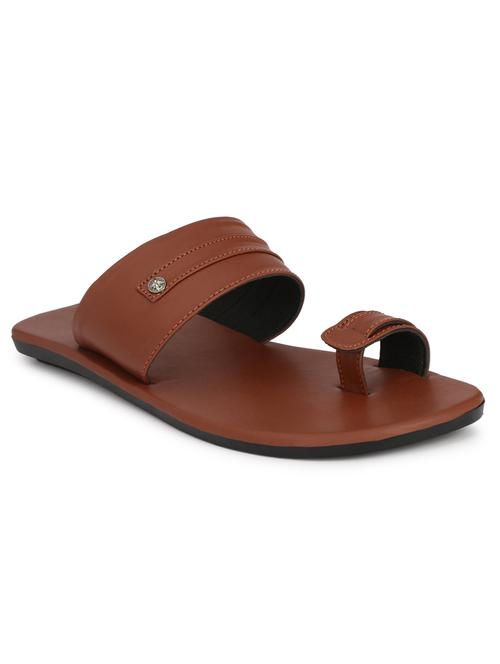 tan slip on  sandal - 18736796 -  Standard Image - 0