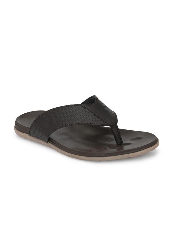 brown synthetic & mesh slip on slippers - 18736809 -  Zoom Image - 0