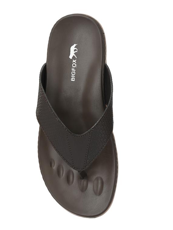 brown synthetic & mesh slip on slippers - 18736809 - Standard Image - 3