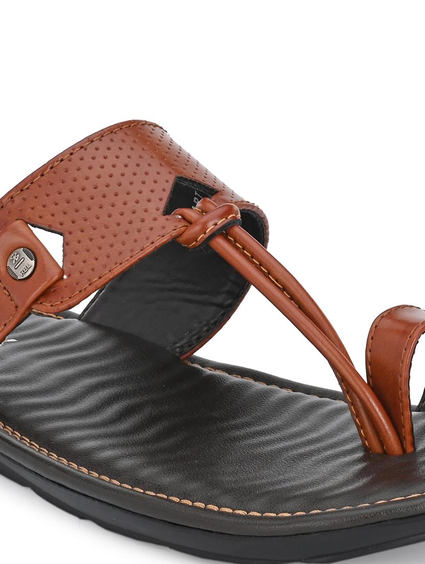 tan synthetic & mesh slip on sandals - 18736833 - Standard Image - 5