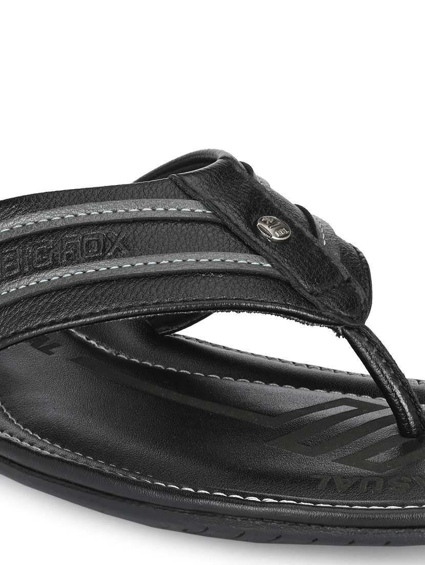 black synthetic & mesh slip on slippers - 18736865 -  Standard Image - 5