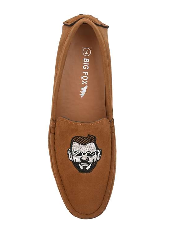 tan suede slip on loafers - 18736938 -  Standard Image - 3