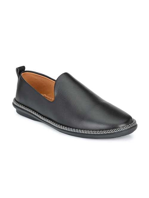 black tpr slip on slipons