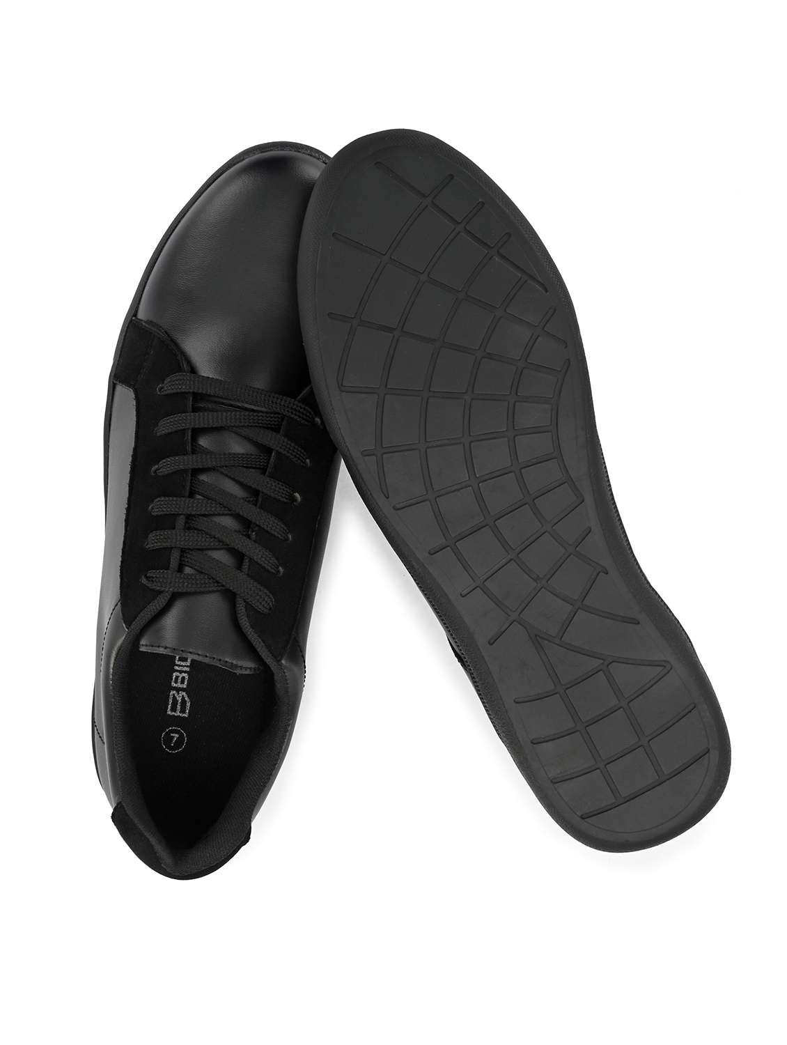 multi colored synthetic lace up sneakers - 18737027 -  Standard Image - 3