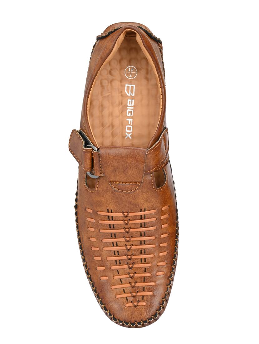 tan synthetic & mesh slip on sandals - 18737149 - Standard Image - 3