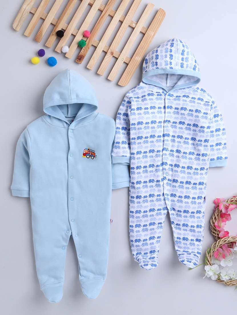 pack of 2 multi colored onesies