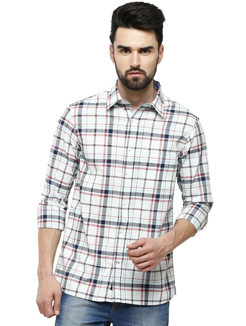 men check print casual shirt - 18738299 -  Zoom Image - 0